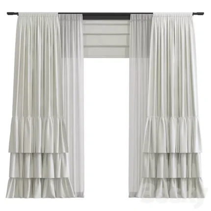 Curtain 114 3D Model Download