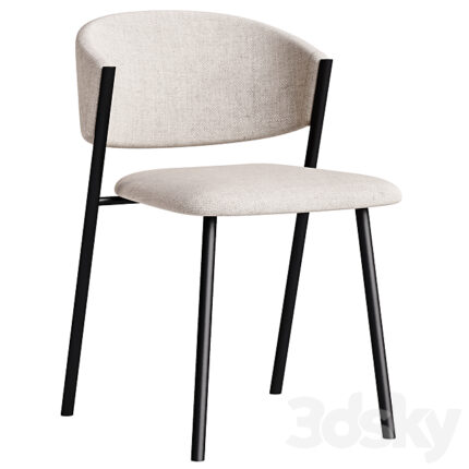 Chair Rupert Textile Light 3D Model