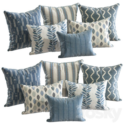 23 Pillow Decor 3D Model