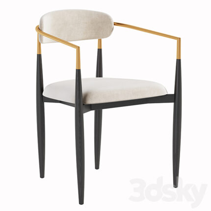 Jagger Dining Arm Chair 3D Model