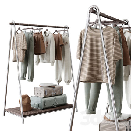 Baby Clothes Set 08 3D Model