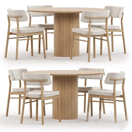 Dinning Set 05 3D Model