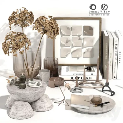 Decorative set 07 3D Model