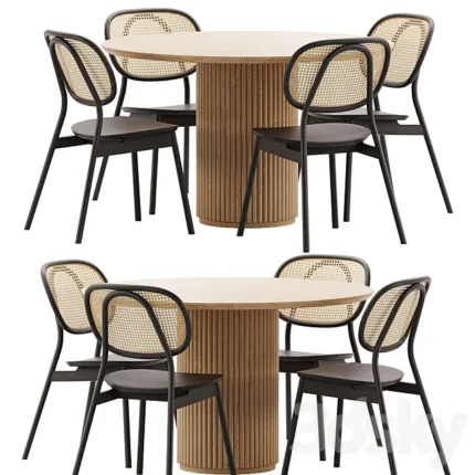 Dinning Set 21 3D Model
