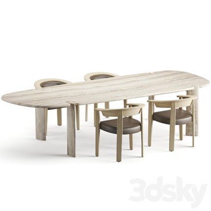 Baxter Dining Set 1 3D Model